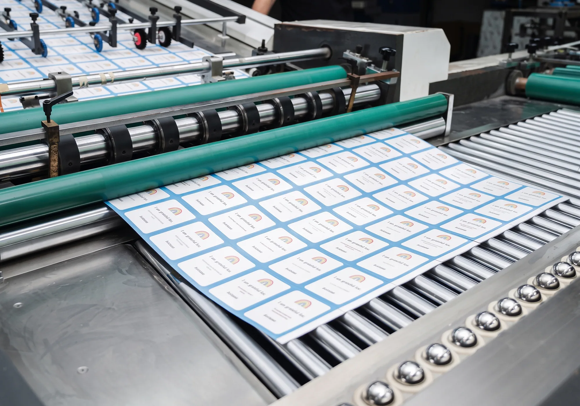 Printing Workshop in the card printing factory