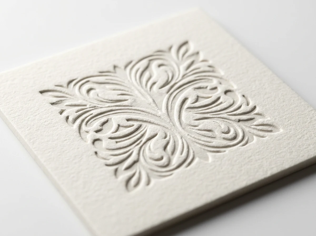 Debossing surface finish