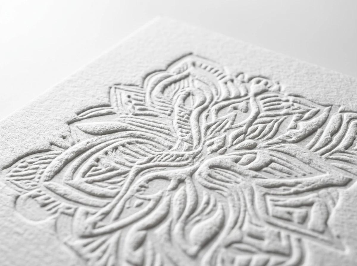 Embossing surface finish