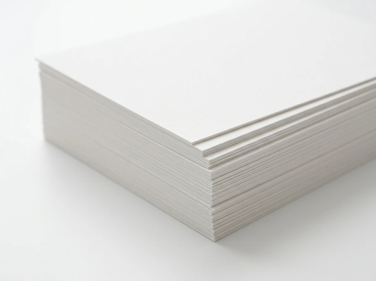 Cardstock card printing material